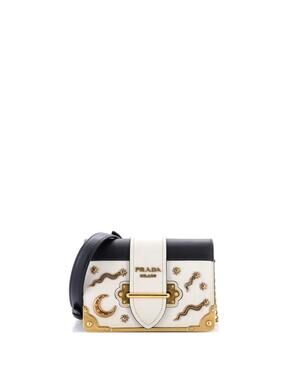 Prada Cahier Crossbody Bag Embellished #260651P17B